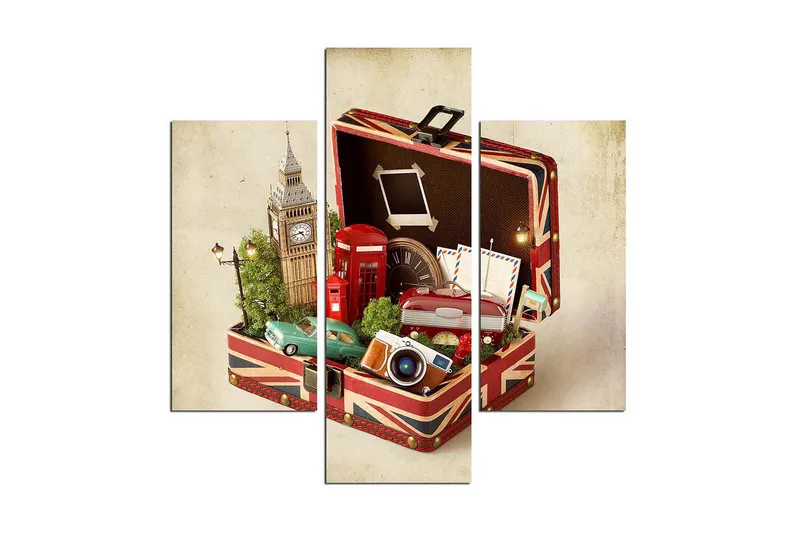 Koristeellinen MDF Maalaus (3 kpl), undefined