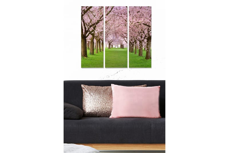 Koristeellinen MDF-maalaus 3-os 20x50 cm - Monivärinen - Sisustustuotteet - Taulu & taide - Canvas-taulu