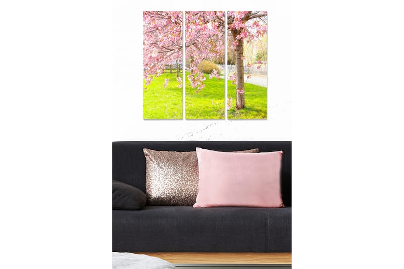 Koristeellinen MDF-maalaus 3-os 20x50 cm - Monivärinen - Sisustustuotteet - Taulu & taide - Canvas-taulu