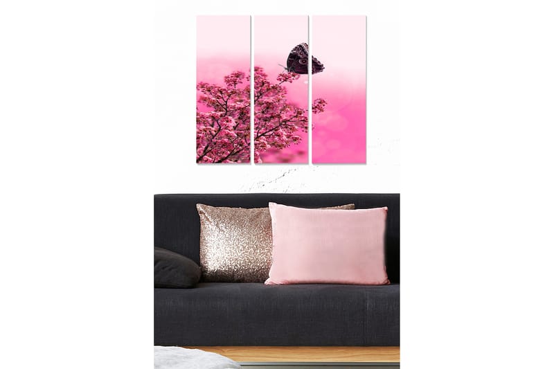 Koristeellinen MDF-maalaus 3-os 20x50 cm - Monivärinen - Sisustustuotteet - Taulu & taide - Canvas-taulu
