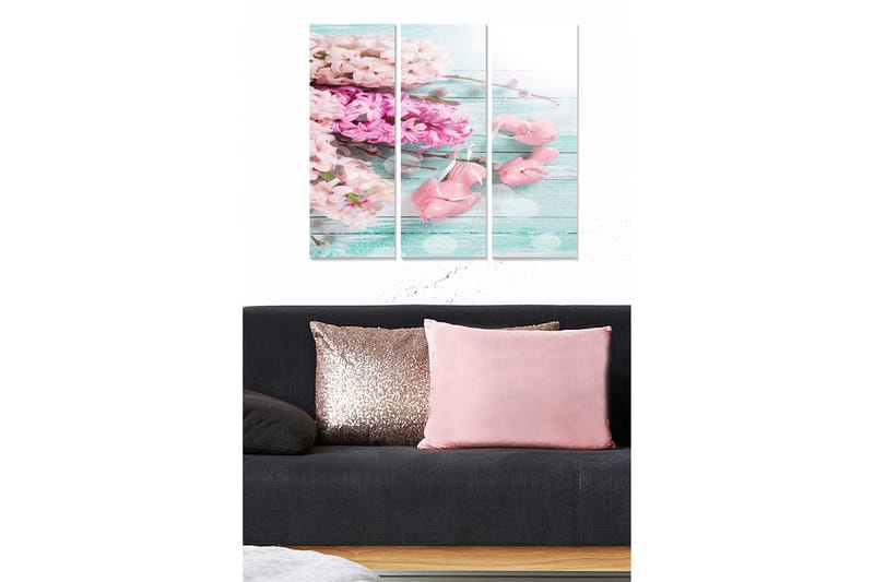 Koristeellinen MDF-maalaus 3-os 20x50 cm - Monivärinen - Sisustustuotteet - Taulu & taide - Canvas-taulu