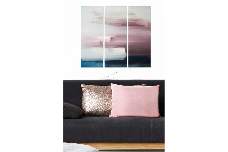 Koristeellinen MDF-maalaus 3-os 20x50 cm - Monivärinen - Sisustustuotteet - Taulu & taide - Canvas-taulu