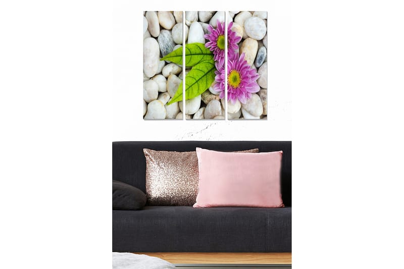Koristeellinen MDF-maalaus 3-os 20x50 cm - Monivärinen - Sisustustuotteet - Taulu & taide - Canvas-taulu