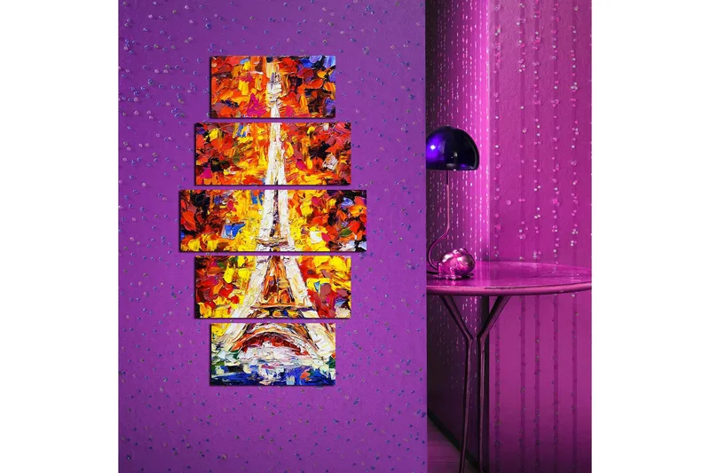 Koristeellinen MDF Maalaus (5 kpl) - Sisustustuotteet - Taulu & taide - Canvas-taulu