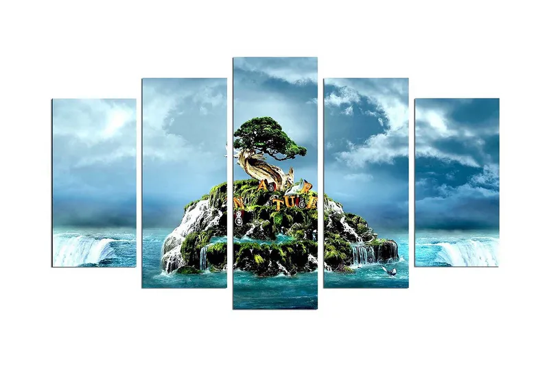 Koristeellinen MDF Maalaus (5 kpl) - Sisustustuotteet - Taulu & taide - Canvas-taulu