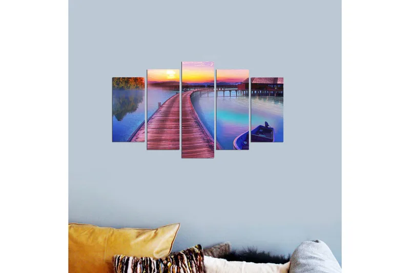 Koristeellinen MDF Maalaus (5 kpl) - Sisustustuotteet - Taulu & taide - Canvas-taulu