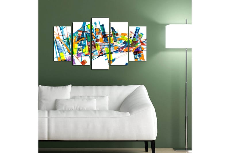 Koristeellinen MDF Maalaus (5 kpl) - Sisustustuotteet - Taulu & taide - Canvas-taulu