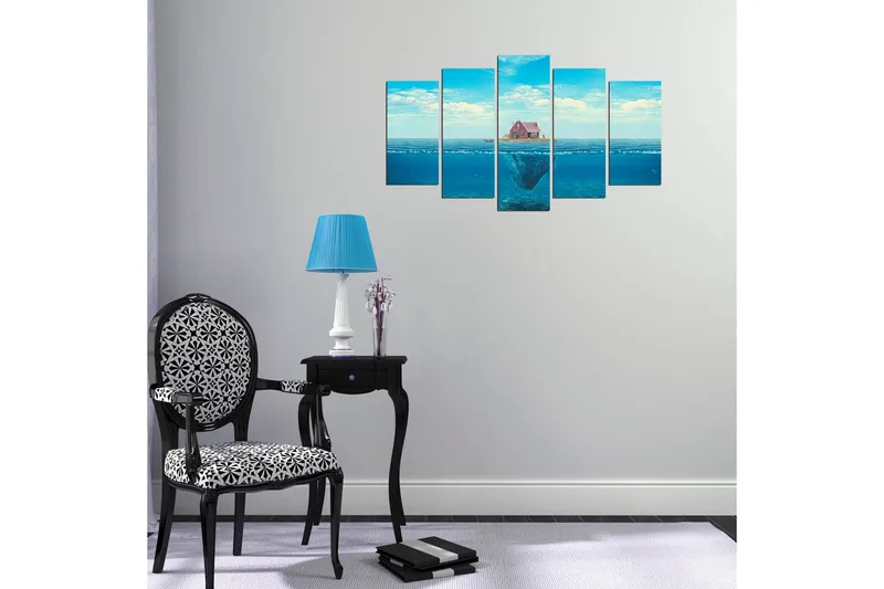 Koristeellinen MDF Maalaus (5 kpl) - Sisustustuotteet - Taulu & taide - Canvas-taulu