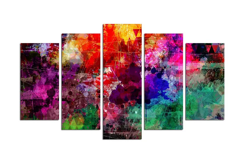 Koristeellinen MDF Maalaus (5 kpl) - Sisustustuotteet - Taulu & taide - Canvas-taulu