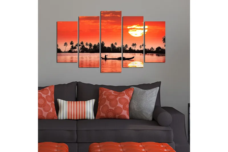 Koristeellinen MDF Maalaus (5 kpl) - Sisustustuotteet - Taulu & taide - Canvas-taulu