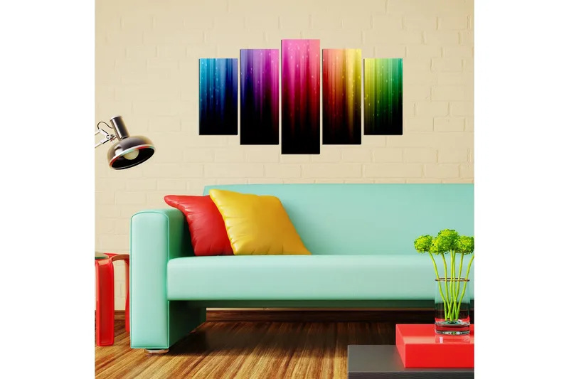 Koristeellinen MDF Maalaus (5 kpl) - Sisustustuotteet - Taulu & taide - Canvas-taulu