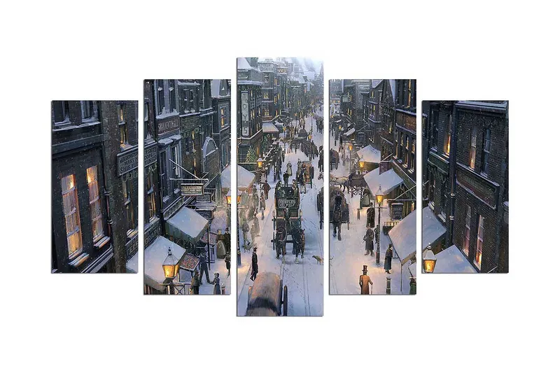 Koristeellinen MDF Maalaus (5 kpl) - Sisustustuotteet - Taulu & taide - Canvas-taulu