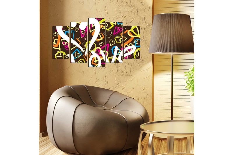 Koristeellinen MDF Maalaus (5 kpl) - Sisustustuotteet - Taulu & taide - Canvas-taulu