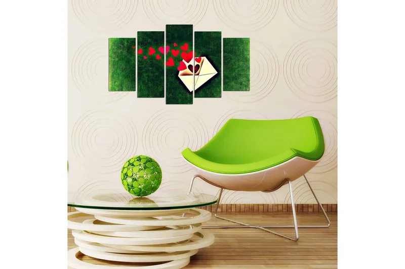 Koristeellinen MDF Maalaus (5 kpl) - Sisustustuotteet - Taulu & taide - Canvas-taulu