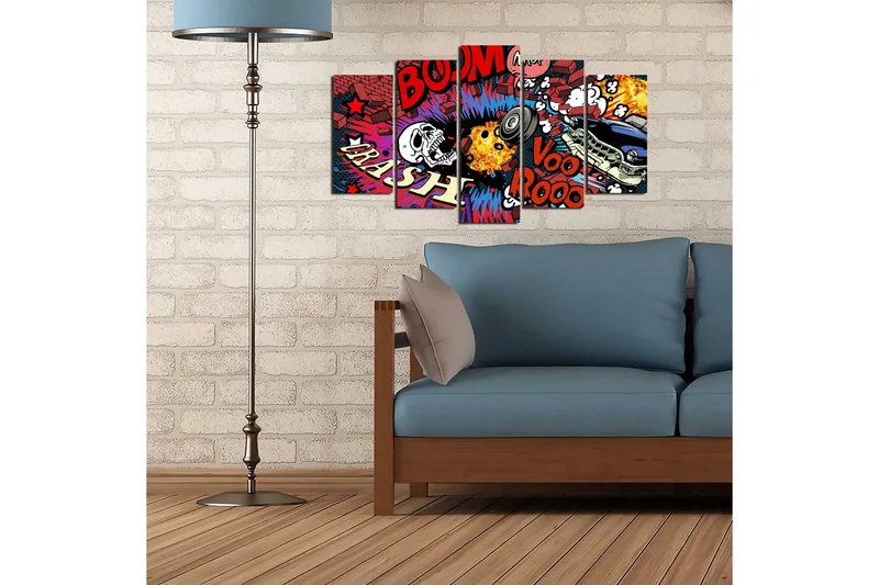 Koristeellinen MDF Maalaus (5 kpl) - Sisustustuotteet - Taulu & taide - Canvas-taulu