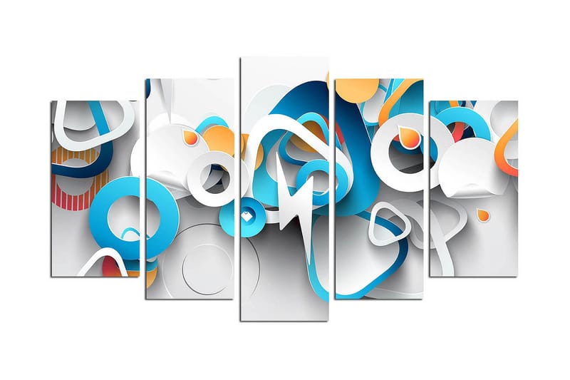 Koristeellinen MDF Maalaus (5 kpl), undefined