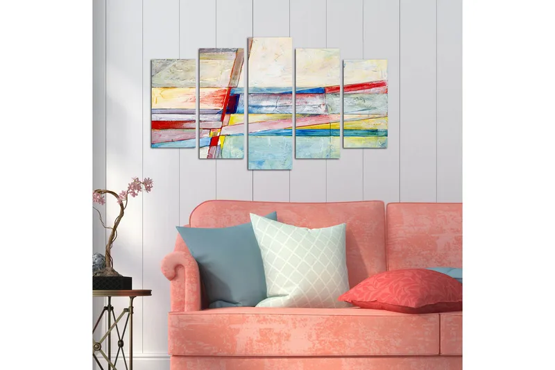 Koristeellinen MDF Maalaus (5 kpl) - Sisustustuotteet - Taulu & taide - Canvas-taulu
