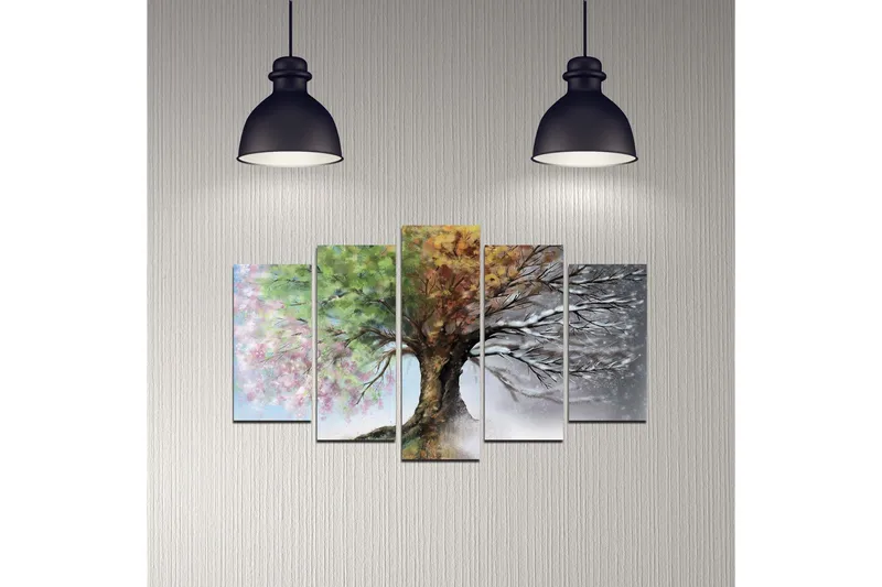 Koristeellinen MDF Maalaus (5 kpl) - Sisustustuotteet - Taulu & taide - Canvas-taulu