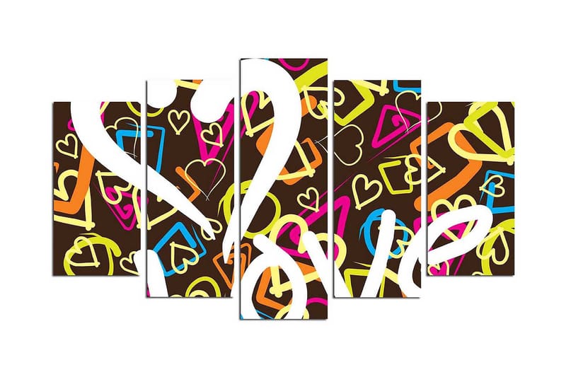 Koristeellinen MDF Maalaus (5 kpl) - Sisustustuotteet - Taulu & taide - Canvas-taulu