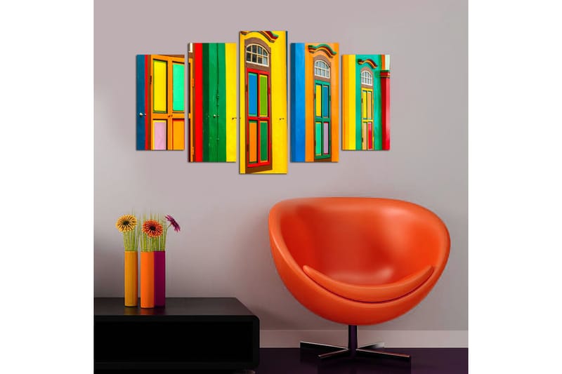 Koristeellinen MDF Maalaus (5 kpl) - Sisustustuotteet - Taulu & taide - Canvas-taulu