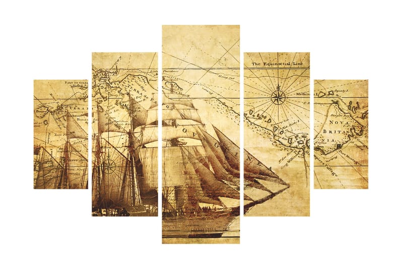 Koristeellinen MDF Maalaus (5 kpl) - Sisustustuotteet - Taulu & taide - Canvas-taulu