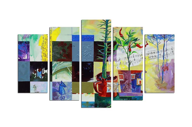 Koristeellinen MDF Maalaus (5 kpl), undefined