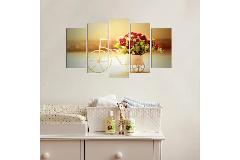 Koristeellinen MDF Maalaus (5 kpl) - Sisustustuotteet - Taulu & taide - Canvas-taulu