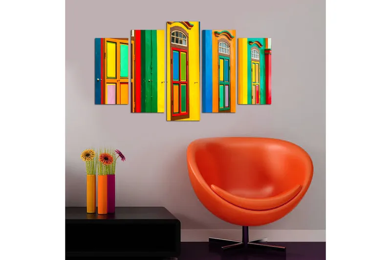 Koristeellinen MDF Maalaus (5 kpl) - Sisustustuotteet - Taulu & taide - Canvas-taulu