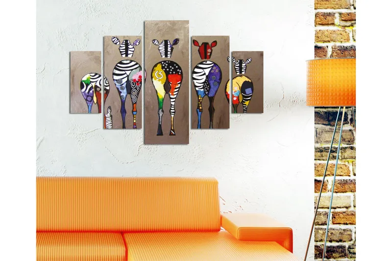 Koristeellinen MDF Maalaus (5 kpl) - Sisustustuotteet - Taulu & taide - Canvas-taulu