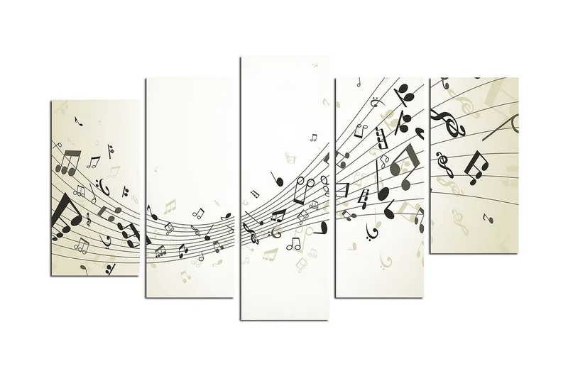 Koristeellinen MDF Maalaus (5 kpl) - Sisustustuotteet - Taulu & taide - Canvas-taulu