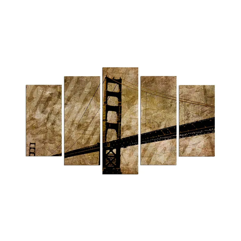 Koristeellinen MDF-maalaus 5-os 20x60 cm, Monivärinen