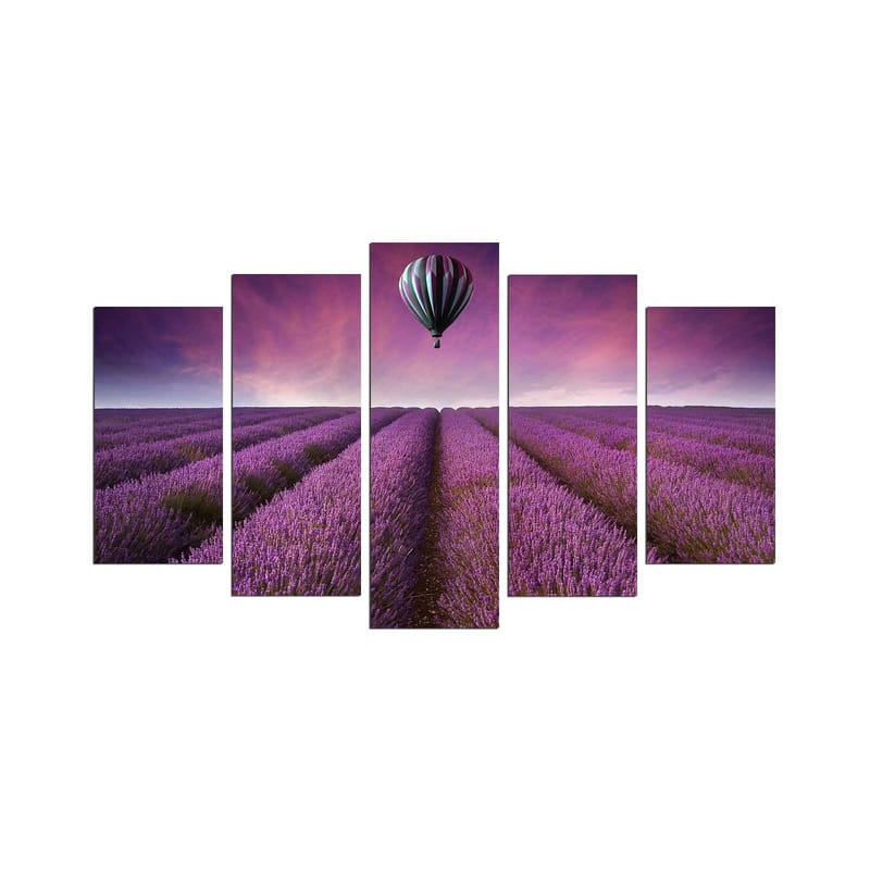 Koristeellinen MDF-maalaus 5-os 20x60 cm, Monivärinen