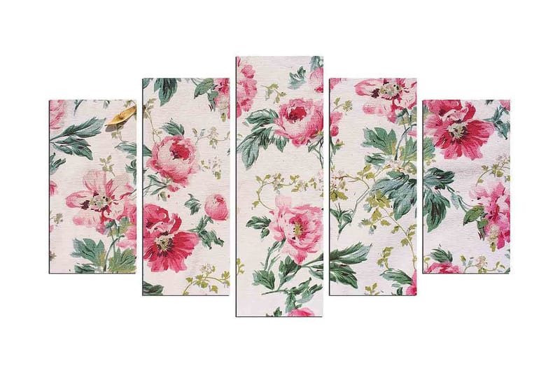 Koristeellinen MDF-maalaus 5-os 20x60 cm, Monivärinen