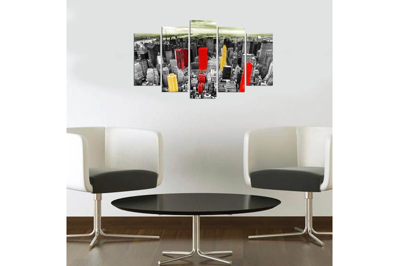 Koristeellinen MDF-maalaus 5-os 20x60 cm - Monivärinen - Sisustustuotteet - Taulu & taide - Canvas-taulu