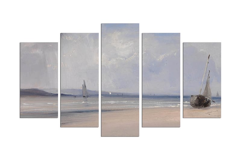 Koristeellinen MDF-maalaus 5-os 20x60 cm - Monivärinen - Sisustustuotteet - Taulu & taide - Canvas-taulu