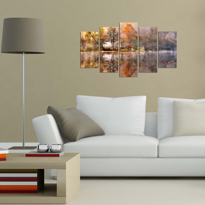 Koristeellinen MDF-maalaus 5-os 20x60 cm - Monivärinen - Sisustustuotteet - Taulu & taide - Canvas-taulu