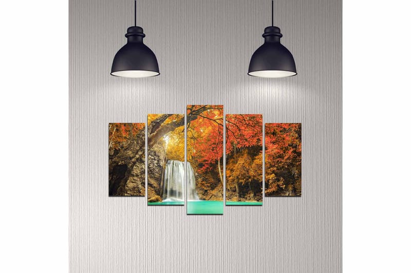 Koristeellinen MDF-maalaus 5-os 20x60 cm - Monivärinen - Sisustustuotteet - Taulu & taide - Canvas-taulu