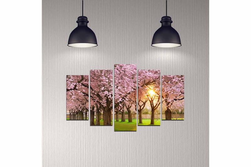Koristeellinen MDF-maalaus 5-os 20x60 cm - Monivärinen - Sisustustuotteet - Taulu & taide - Canvas-taulu
