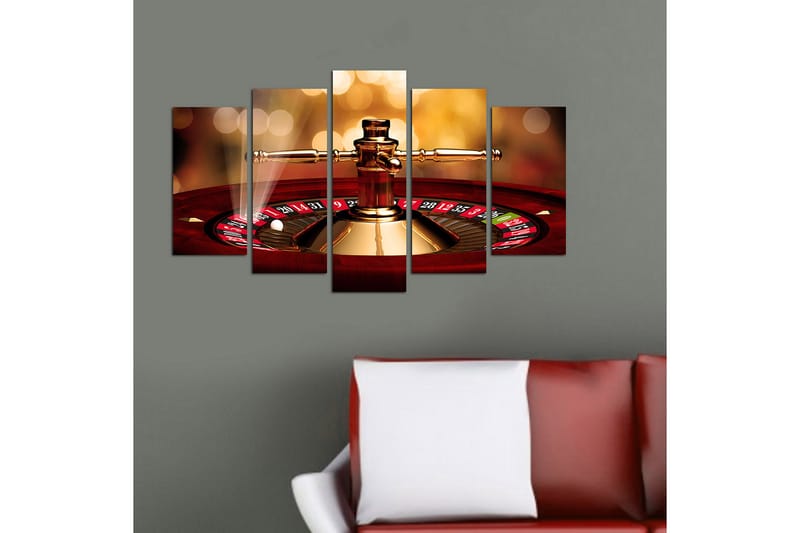 Koristeellinen MDF-maalaus 5-os 20x60 cm - Monivärinen - Sisustustuotteet - Taulu & taide - Canvas-taulu