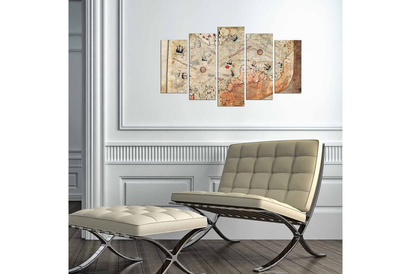 Koristeellinen MDF-maalaus 5-os 20x60 cm - Monivärinen - Sisustustuotteet - Taulu & taide - Canvas-taulu