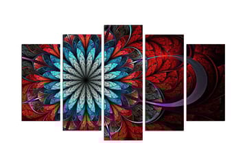 Koristeellinen MDF-maalaus 5-os 20x60 cm - Monivärinen - Sisustustuotteet - Taulu & taide - Canvas-taulu