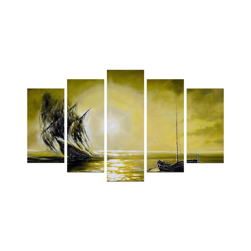 Koristeellinen MDF-maalaus 5-os 20x60 cm - Monivärinen - Sisustustuotteet - Taulu & taide - Canvas-taulu