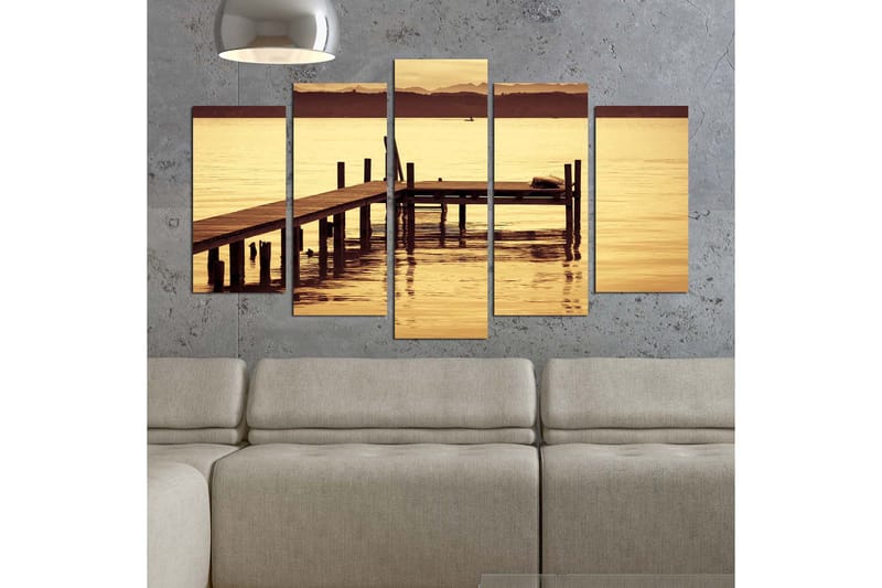 Koristeellinen MDF-maalaus 5-os 20x60 cm - Monivärinen - Sisustustuotteet - Taulu & taide - Canvas-taulu