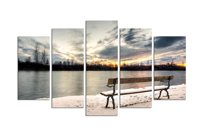 Koristeellinen MDF-maalaus 5-os 20x60 cm - Monivärinen - Sisustustuotteet - Taulu & taide - Canvas-taulu
