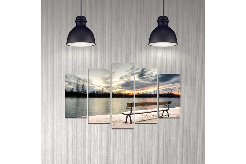 Koristeellinen MDF-maalaus 5-os 20x60 cm - Monivärinen - Sisustustuotteet - Taulu & taide - Canvas-taulu