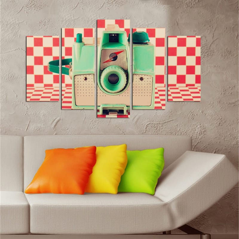 Koristeellinen MDF-maalaus 5-os 20x60 cm - Monivärinen - Sisustustuotteet - Taulu & taide - Canvas-taulu