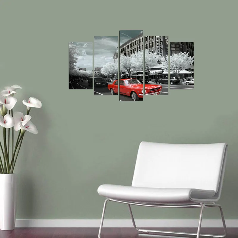 Koristeellinen MDF-maalaus 5-os 20x60 cm - Monivärinen - Sisustustuotteet - Taulu & taide - Canvas-taulu