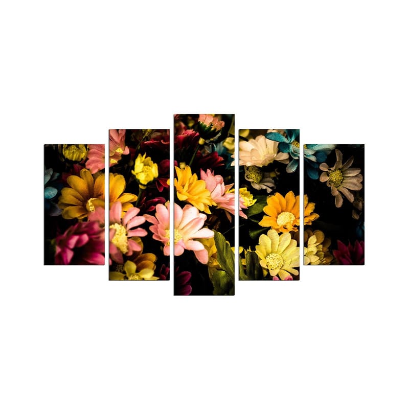 Koristeellinen MDF-maalaus 5-os 20x60 cm, Monivärinen