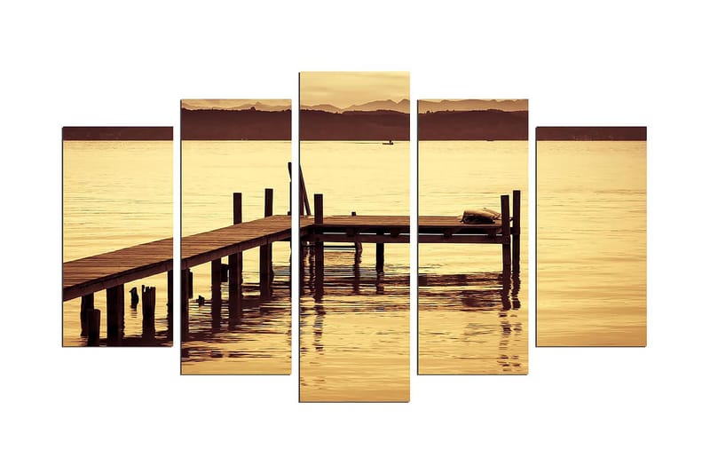 Koristeellinen MDF-maalaus 5-os 20x60 cm, Monivärinen