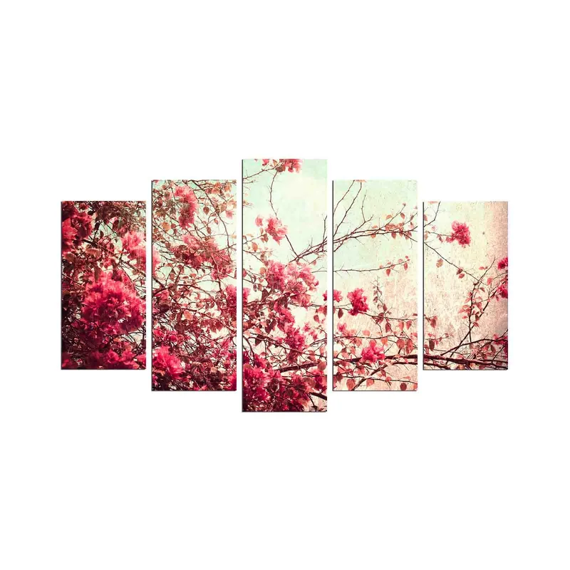 Koristeellinen MDF-maalaus 5-os 20x60 cm, Monivärinen